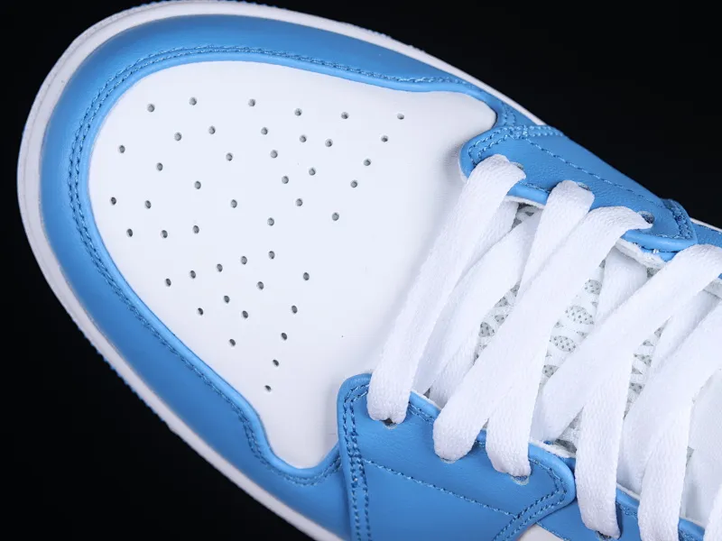 All categories Air Jordan Jordan series basketball shoes Air Jordan 1 Mid Air Jordan 1 Mid "University Blue" AJ1 Joe 1 gray North Carolina color China basketball shoes DX9276-100